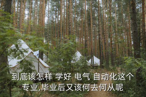 到底該怎樣 學(xué)好 電氣 自動(dòng)化這個(gè)專業(yè),畢業(yè)后又該何去何從呢
