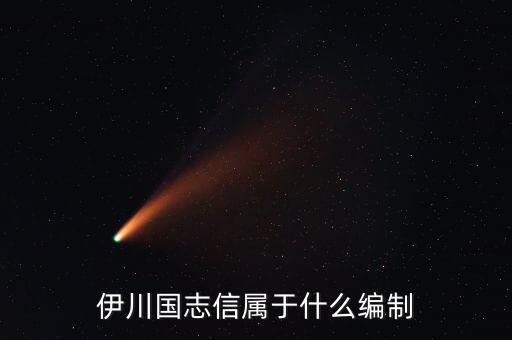 伊川國志信屬于什么編制