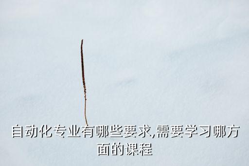 高校自動化專業(yè)目標(biāo)是什么,大學(xué)專業(yè)自動化是學(xué)什么?