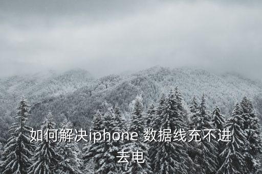 如何解決iphone 數(shù)據(jù)線(xiàn)充不進(jìn)去電