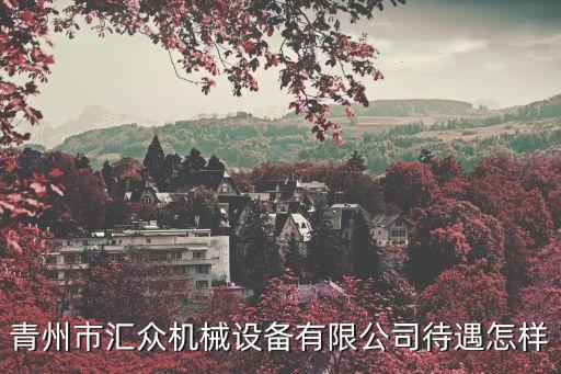 青州市匯眾機械設備有限公司待遇怎樣