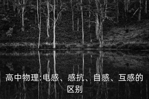 高中物理:電感、感抗、自感、互感的區(qū)別