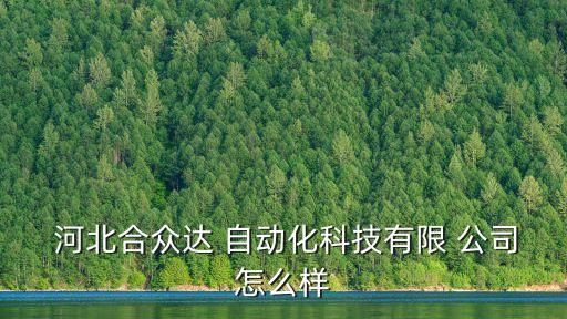 河北自動化 公司,河北同泰自動化科技