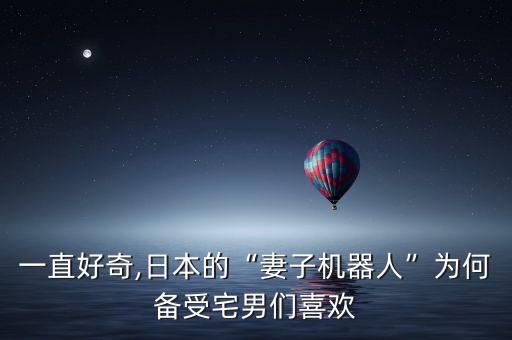 一直好奇,日本的“妻子機器人”為何備受宅男們喜歡