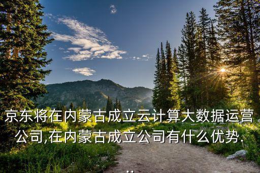 京東將在內蒙古成立云計算大數據運營公司,在內蒙古成立公司有什么優(yōu)勢...