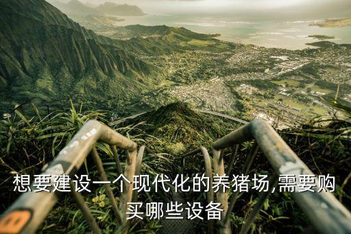 想要建設(shè)一個(gè)現(xiàn)代化的養(yǎng)豬場(chǎng),需要購(gòu)買(mǎi)哪些設(shè)備