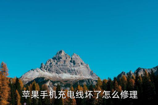  蘋(píng)果手機(jī)充電線壞了怎么修理