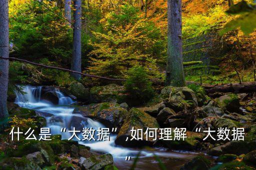 什么是“大數(shù)據(jù)”,如何理解“大數(shù)據(jù)”