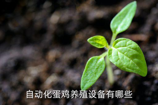 自動化蛋雞養(yǎng)殖設(shè)備有哪些