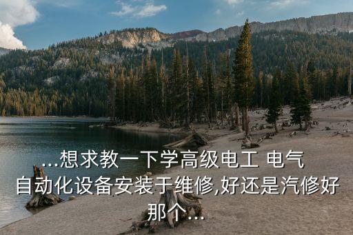 汽車廠電氣自動(dòng)化安裝,電氣自動(dòng)化設(shè)備的安裝與維修