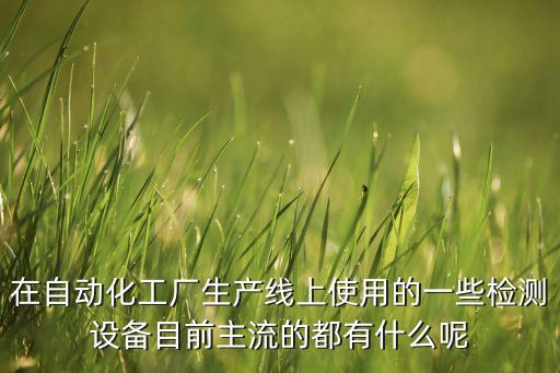 在自動(dòng)化工廠生產(chǎn)線上使用的一些檢測(cè)設(shè)備目前主流的都有什么呢