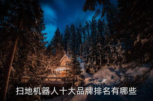 掃地機(jī)器人十大品牌排名有哪些