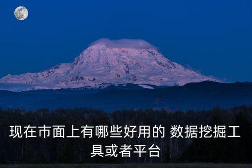 現(xiàn)在市面上有哪些好用的 數(shù)據(jù)挖掘工具或者平臺