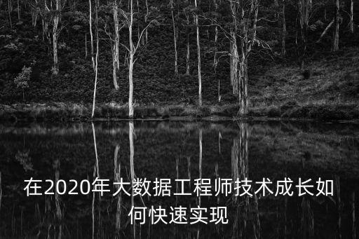 在2020年大數(shù)據(jù)工程師技術(shù)成長如何快速實(shí)現(xiàn)