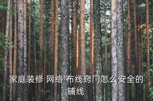 網(wǎng)絡(luò)布線