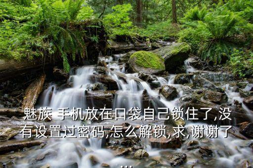  魅族 手機(jī)放在口袋自己鎖住了,沒(méi)有設(shè)置過(guò)密碼,怎么解鎖,求,謝謝了...