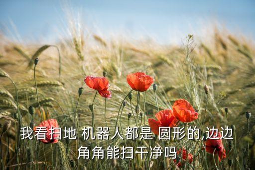 我看掃地 機(jī)器人都是 圓形的,邊邊角角能掃干凈嗎