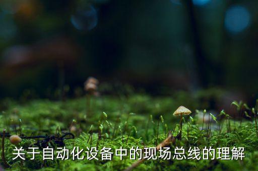 關于自動化設備中的現場總線的理解