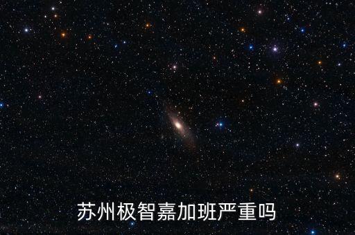蘇州極智嘉加班嚴(yán)重嗎