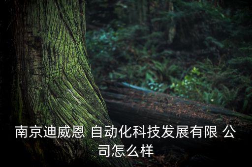 南京迪威恩 自動化科技發(fā)展有限 公司怎么樣
