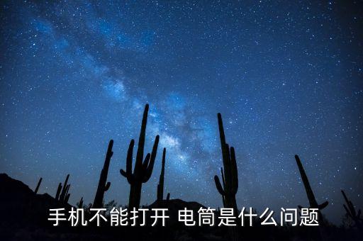  手機不能打開 電筒是什么問題