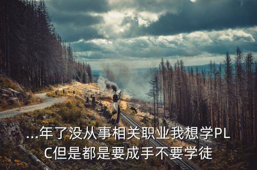...年了沒(méi)從事相關(guān)職業(yè)我想學(xué)PLC但是都是要成手不要學(xué)徒