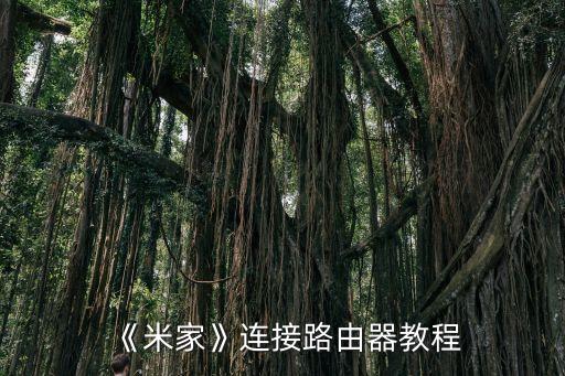 《米家》連接路由器教程