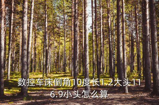 數(shù)控車床倒角10度長1.2大頭116.9小頭怎么算
