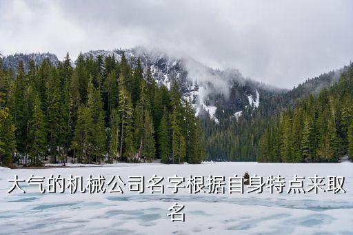 大氣的機(jī)械公司名字根據(jù)自身特點(diǎn)來(lái)取名