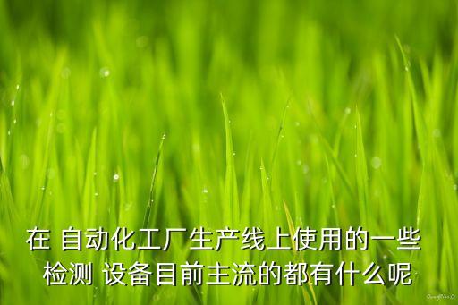 在 自動(dòng)化工廠(chǎng)生產(chǎn)線(xiàn)上使用的一些 檢測(cè) 設(shè)備目前主流的都有什么呢