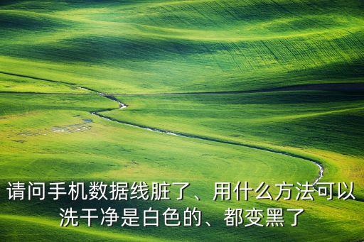 清理數(shù)據(jù)線,數(shù)據(jù)線臟了怎么清理?