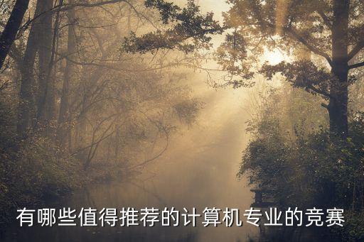 有哪些值得推薦的計算機(jī)專業(yè)的競賽