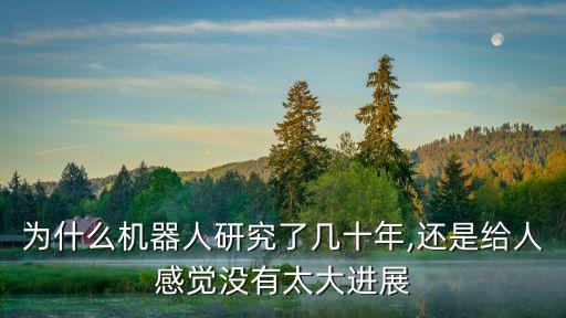為什么機(jī)器人研究了幾十年,還是給人感覺沒有太大進(jìn)展