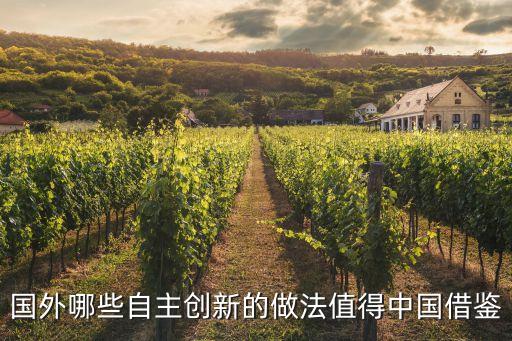 國外哪些自主創(chuàng)新的做法值得中國借鑒