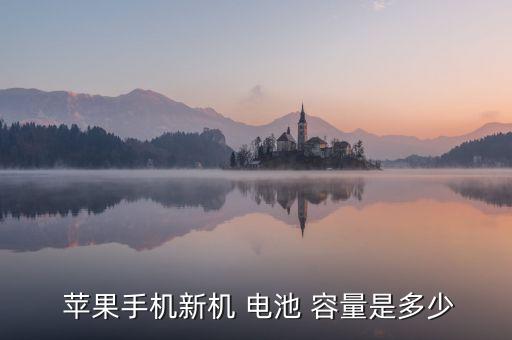 蘋果電池容量