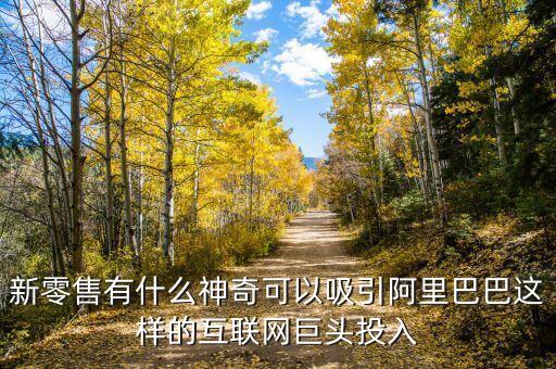 新零售有什么神奇可以吸引阿里巴巴這樣的互聯(lián)網(wǎng)巨頭投入