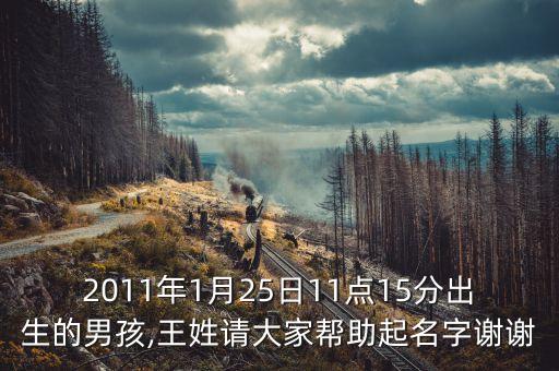 2011年1月25日11點(diǎn)15分出生的男孩,王姓請(qǐng)大家?guī)椭鹈种x謝