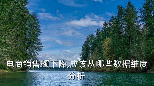 電商銷售額下降,應(yīng)該從哪些數(shù)據(jù)維度分析