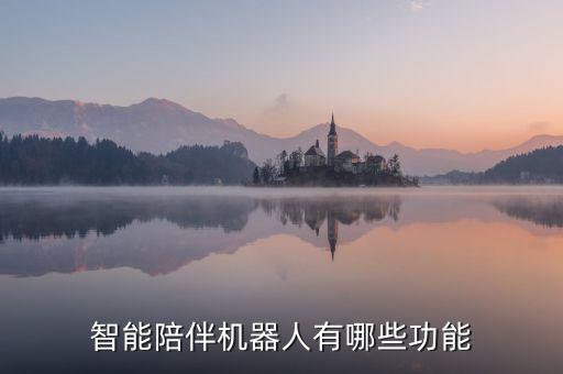 智能陪伴機(jī)器人有哪些功能