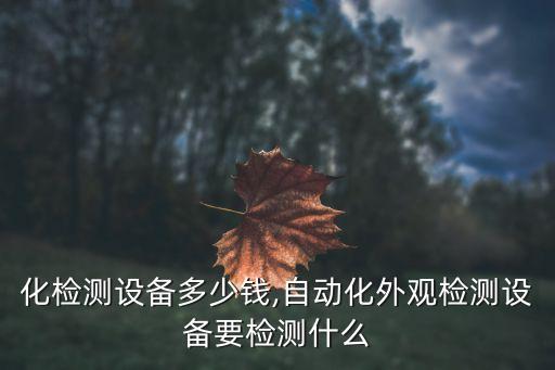 自動(dòng)化檢測(cè)設(shè)備多少錢(qián),自動(dòng)化外觀檢測(cè)設(shè)備要檢測(cè)什么?