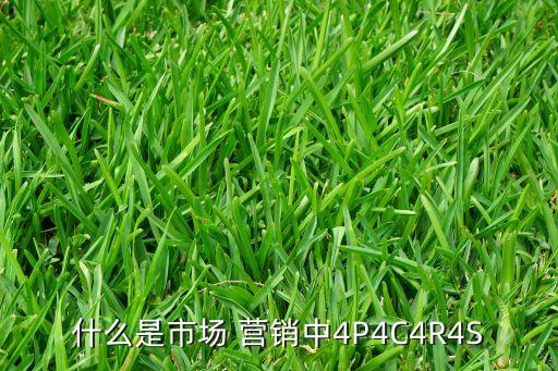 什么是市場 營銷中4P4C4R4S