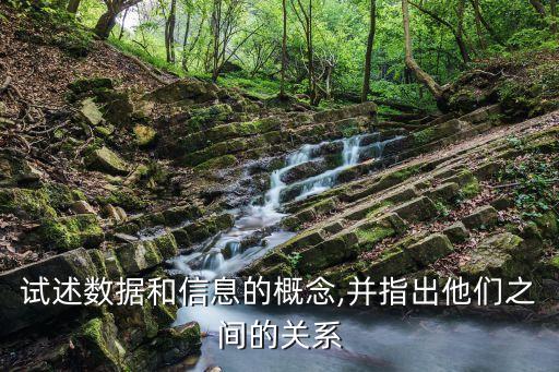 試述數(shù)據(jù)和信息的概念,并指出他們之間的關(guān)系