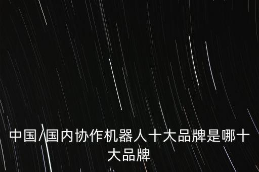 中國/國內(nèi)協(xié)作機(jī)器人十大品牌是哪十大品牌