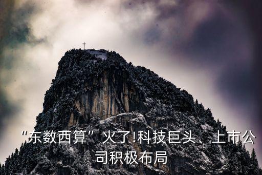“東數西算”火了!科技巨頭、上市公司積極布局