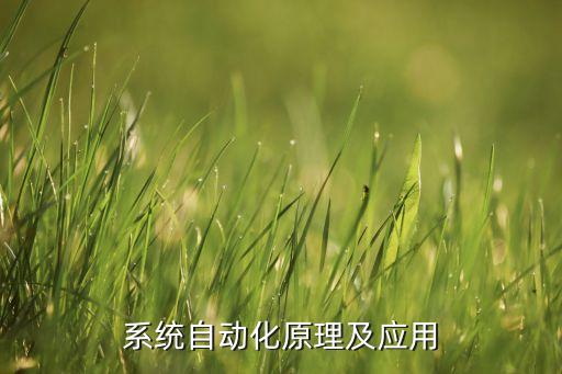 系統(tǒng)自動化原理及應(yīng)用
