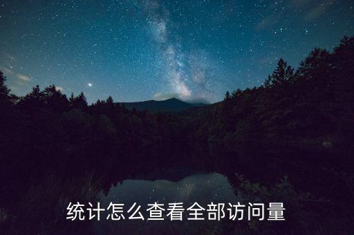 統(tǒng)計怎么查看全部訪問量