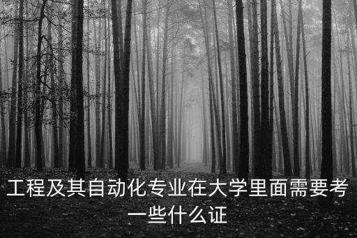 電氣及其自動化要考什么證,自動化與電氣工程?