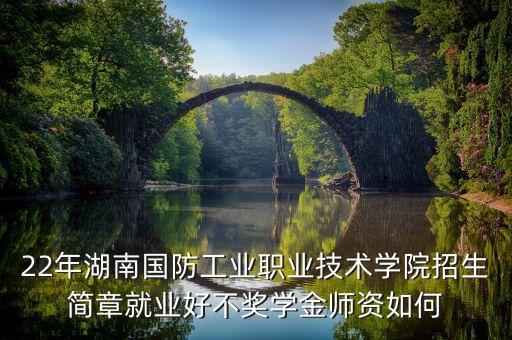 22年湖南國防工業(yè)職業(yè)技術(shù)學(xué)院招生簡章就業(yè)好不獎學(xué)金師資如何