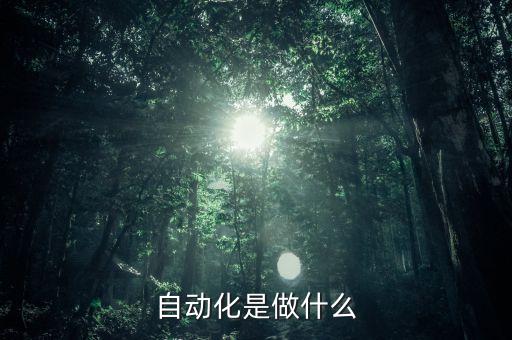 自動(dòng)化是做什么