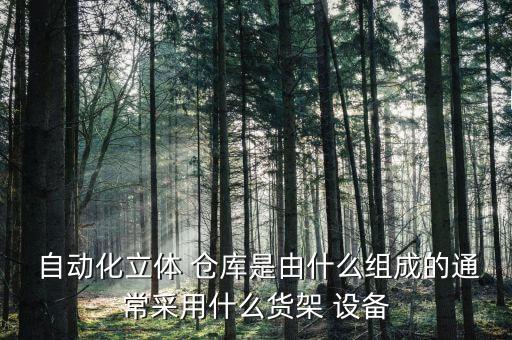  自動化立體 倉庫是由什么組成的通常采用什么貨架 設(shè)備